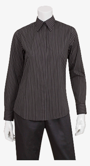 Chef Works W300 Classical Women's Chef Shirt In Pinstripe - Man