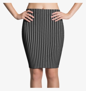 Black & White Pinstripe Dress