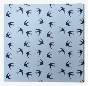 Flying Swallows Flock Of Birds Seamless Pattern Of - Bird