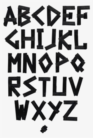 Tape Black Line Font - Tape Font