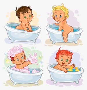 Small Children Take A Bath, Bath, Baby, Child Png And - Child