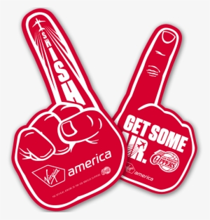 February 9th As The Clippers Take On The Philadelphia - Maroon We're Number One Fan Foam Finger