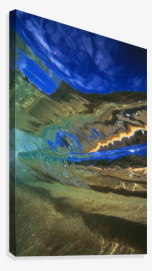 Hawaii, Abstract Underwater View Of Breaking Wave Canvas