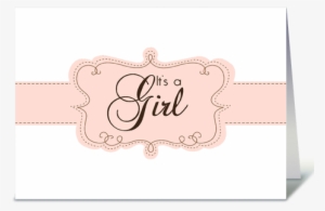 Its A Girl Png - Its A Girl Cards