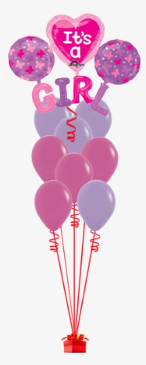 It's A Girl Supershape Active Balloon1 - Its A Girl Balloons Transparent