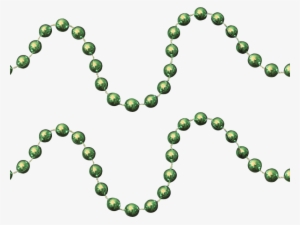 Seamless Christmas Garland Png - Green Beads Png