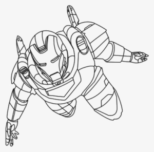 Gambar Iron Man Untuk Mewarnai