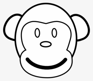 Monkey Face Template - Monkey Face Coloring Pages