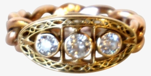 Continental Diamond, Rose And Yellow Gold Chain Link - Pre-engagement Ring