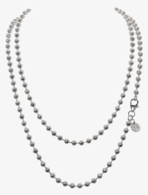 Nikki Lissoni Silver Ball Chain 45cm - Gold Chain Png Hd