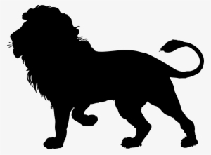 Lion Silhouette Clipart - Lion Black Outline