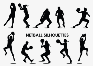 Netball Player Silhouettes Vector - Netball Icon