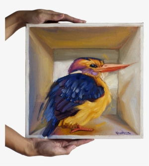 Kingfisher In A Box - Painting
