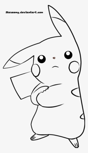 Drawn Pikachu Line Art - Png Pikachu Lineart