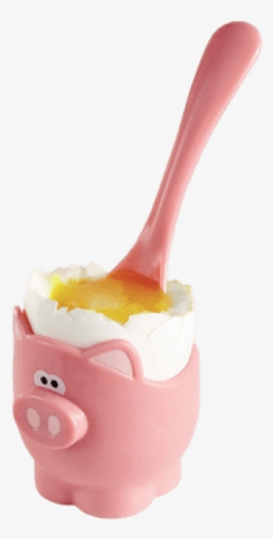 Piggy Egg Cup And Spoon - Joie Piggy Wiggy Egg Cup And Spoon