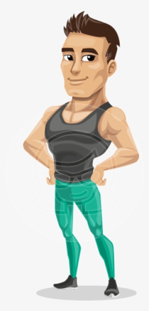 Jim Hit The Gym - Athletic Cartoon Characters