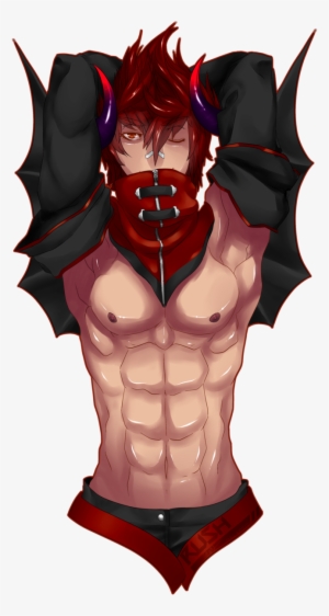 Buff 2 By Galactic-rush - Anime Muscular Male Abs - 655x1220 PNG