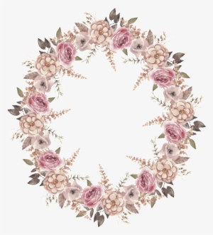This Backgrounds Is Pink Wedding Wreath Transparent - Wreath
