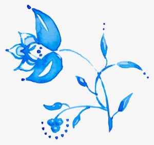 This Backgrounds Is Blue Art Flower Pass Transparent - Portable Network Graphics