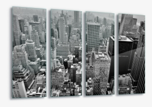 New York City Skyline Canvas Amp Glass Wall - New York City