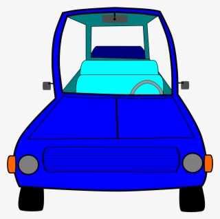 Cartoon Car Images Free Banner Stock - Blue Car Cartoon Front View