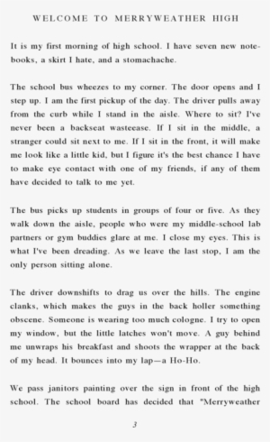 W E L C O M E To M E R R Yweather High It Is My First - School