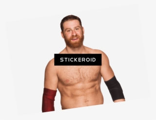 Sami Zayn Smiling - Barechested