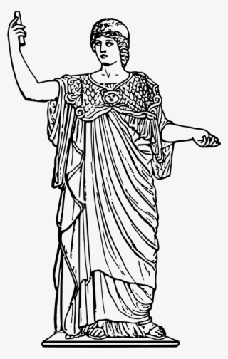 This Png File Is About Ancient , Deity , Famous , Greek - Athena Clipart Black And White