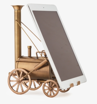 Locomotive Phone Or Tablet Brass Stand - Pendulux