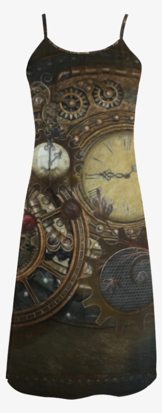 Painting Steampunk Clocks And Gears Alcestis Slip Dress