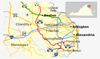 Fairfax County Map Cities