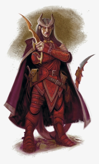 The Daring Courtier Makes A Scandalous Stir, With Eyes - Male Tiefling