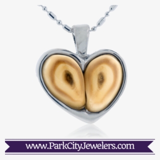 Elk Ivory Heart Pendant - Elk Ivory And Diamond Ring