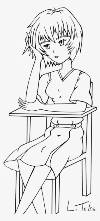 Picture Freeuse Stock Rei Ayanami Test By Lukakas On - Line Art