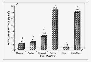 Comparative Amount Of Acrylamide Uptake Among The Different