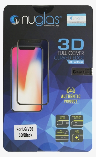 Nuglas Tempered Glass Black Screen Protector For Lg - Nuglas Tempered Glass Iphone X