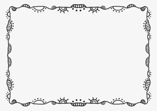 Artistic Frame Png - Transparent Background Doodle Borders