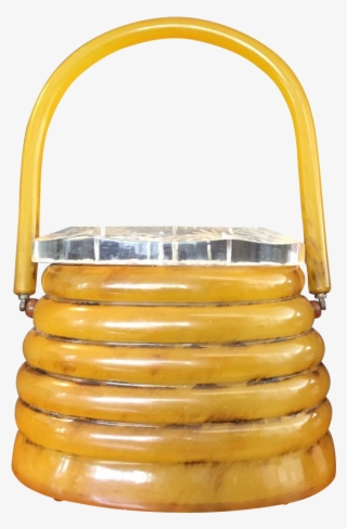 Unique Vintage Bakelite And Lucite Beehive Handbag - Handbag