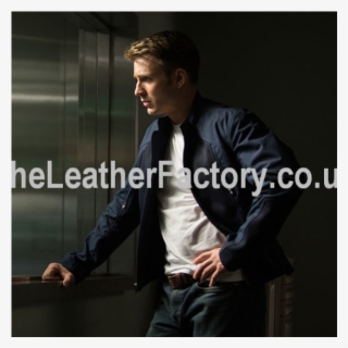 Chris Evans Captain America Movie Jacket Blue - Captain America In The Winter Soldier