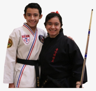 Brother And Sister In Karate Uniforms - Japanese Martial Arts