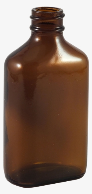 2 Oz Amber Glass Century Oval Bottle - Amber Glass Bottle Frosted