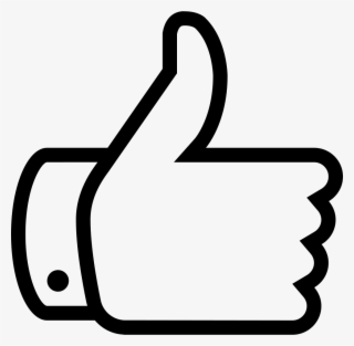 Youtube Thumbs Up Symbol - Thumbs Up Line Icon