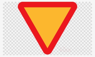 Red And Yellow Road Sign Clipart Traffic Sign Yield - Icon De Localizacao Em Png