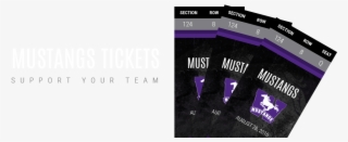 Mustangs Tickets - Mustangs Uwo