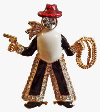 Clip Art Rare Rhinestone Brooch By - Figurine