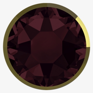 Burgundy Rimmed Dorado Swarovski Rhinestones Flatback - Offline Games Icon