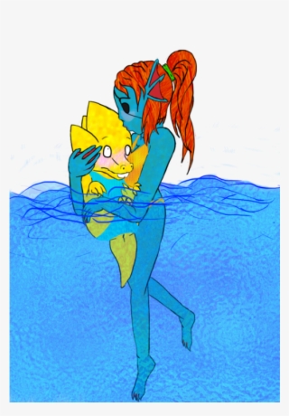 “one Time, Alphys', Uh, Friend Came Over - Illustration