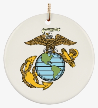 Eagle Globe & Anchor Ceramic Ornament
