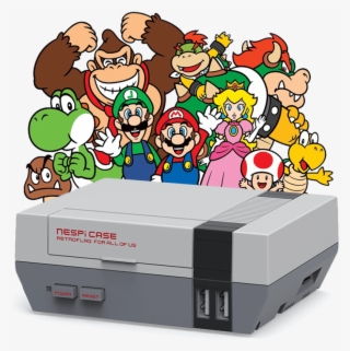 Rupture De Stock - Nespi Enclosure In Nes Design For Raspberry Pi Model