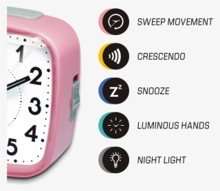 Sweep Alarm Clock - Ruhla Wecker - Analog Quarz - Silberfarben / Qw961-1sp